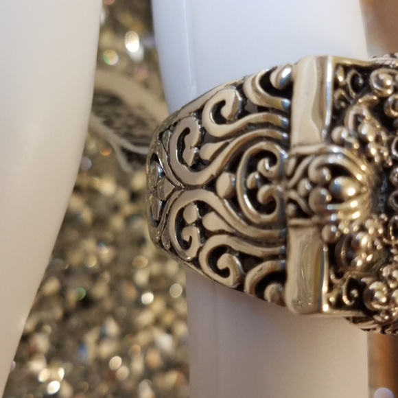 SARDA Sterling Silver Floral Ring NWT JTV 11g - Picture 2 of 7